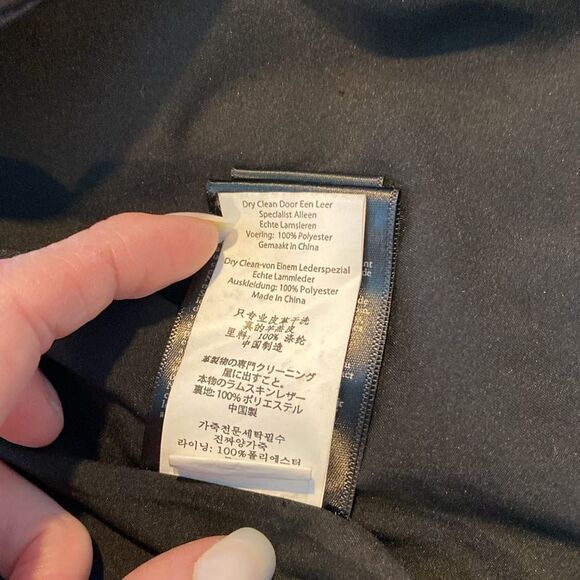 Mackage for Aritzia Black Lamb Skin Leather Moto Jacket Size XS - Picture 13 of 13